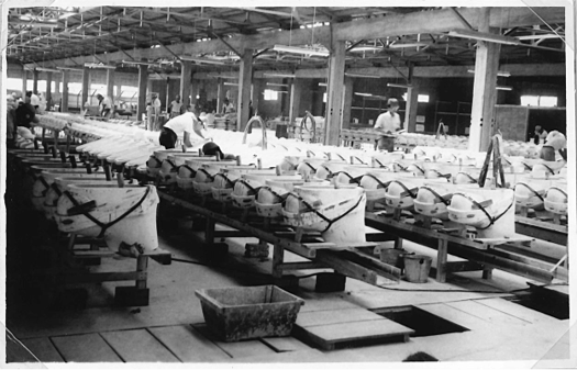 1930年(昭和5年)の生産風景